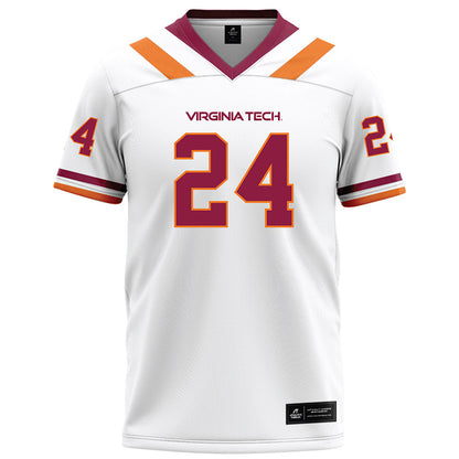 Virginia Tech - NCAA Football : Braydon Bennett - White Football Jersey-0