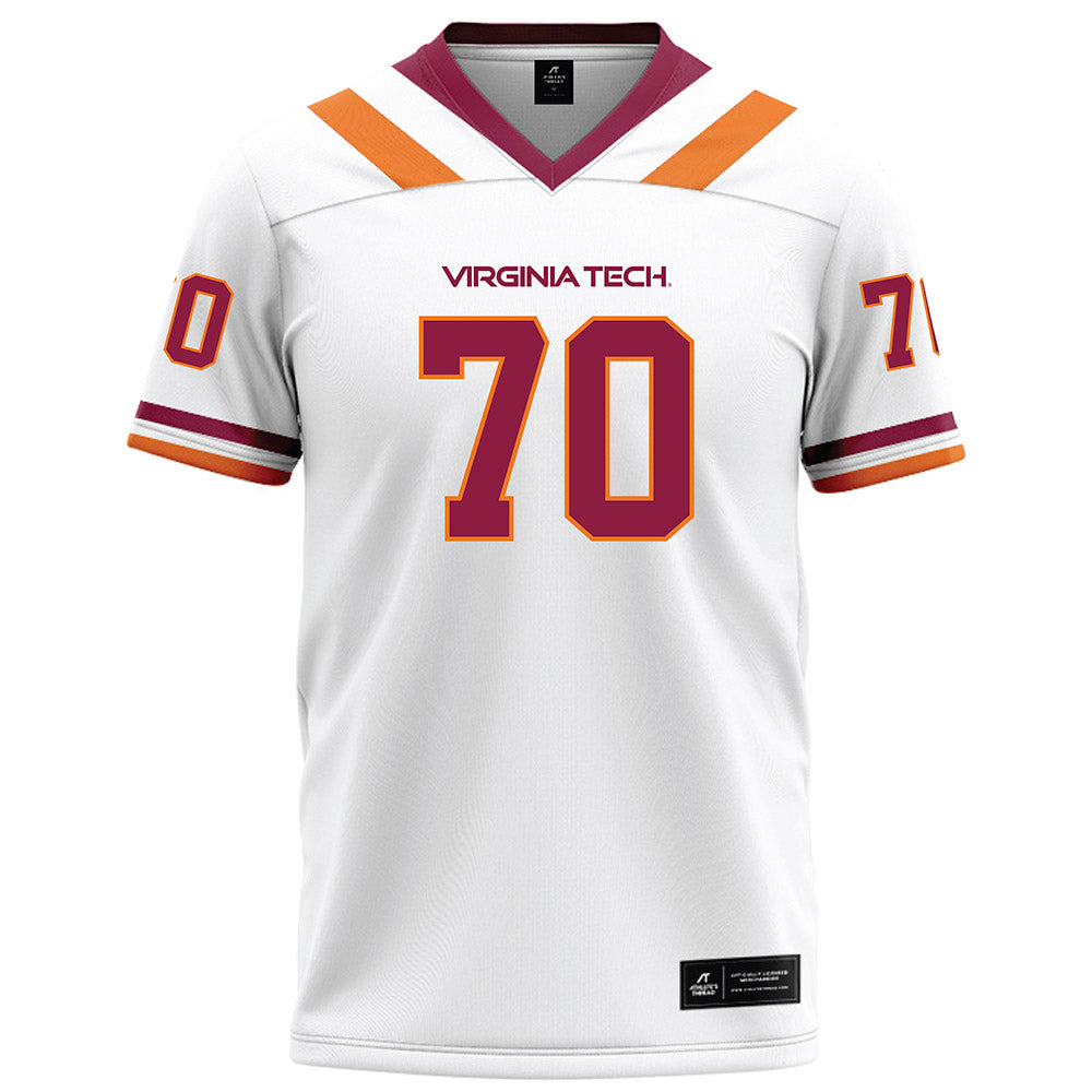 Virginia Tech - NCAA Football : Carter Stallard - White Football Jersey-0