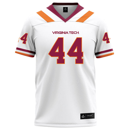 Virginia Tech - NCAA Football : Brett Clatterbaugh - White Football Jersey-0