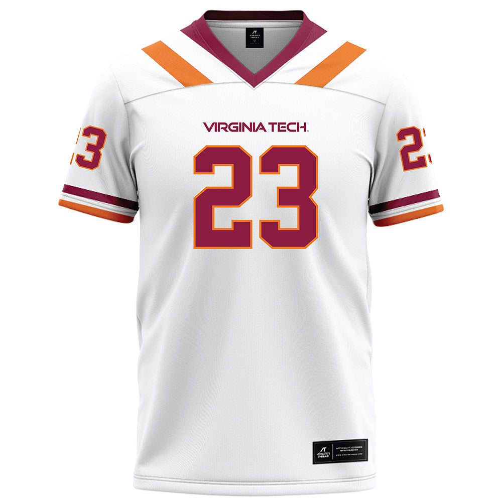 Virginia Tech - NCAA Football : Tyler Mason - White Football Jersey-0