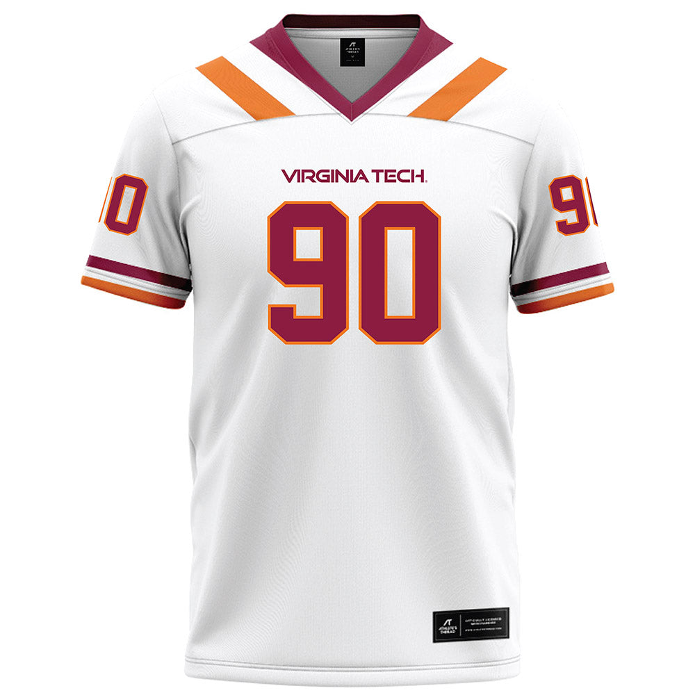 Virginia Tech - NCAA Football : Andrew Hanchuck - White Football Jersey-0