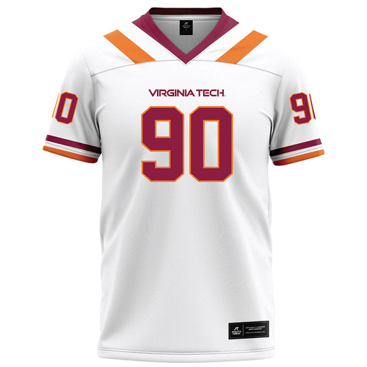 Virginia Tech - NCAA Football : Andrew Hanchuck - White Football Jersey-0