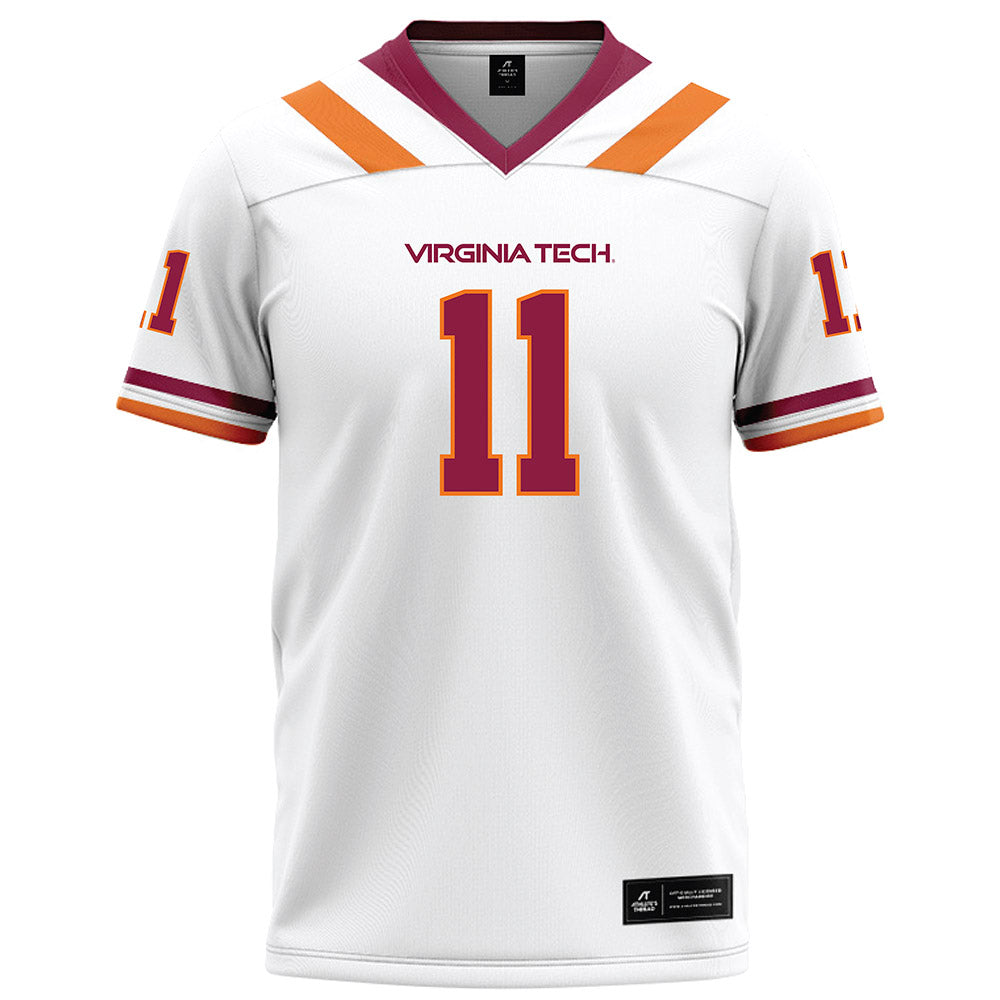 Virginia Tech - NCAA Football : Isaiah Spencer - White Football Jersey-0