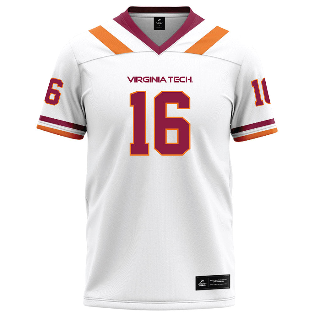 Virginia Tech - NCAA Football : Noah Chambers - White Football Jersey-0