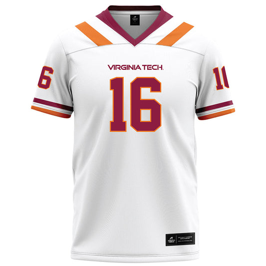 Virginia Tech - NCAA Football : Noah Chambers - White Football Jersey-0