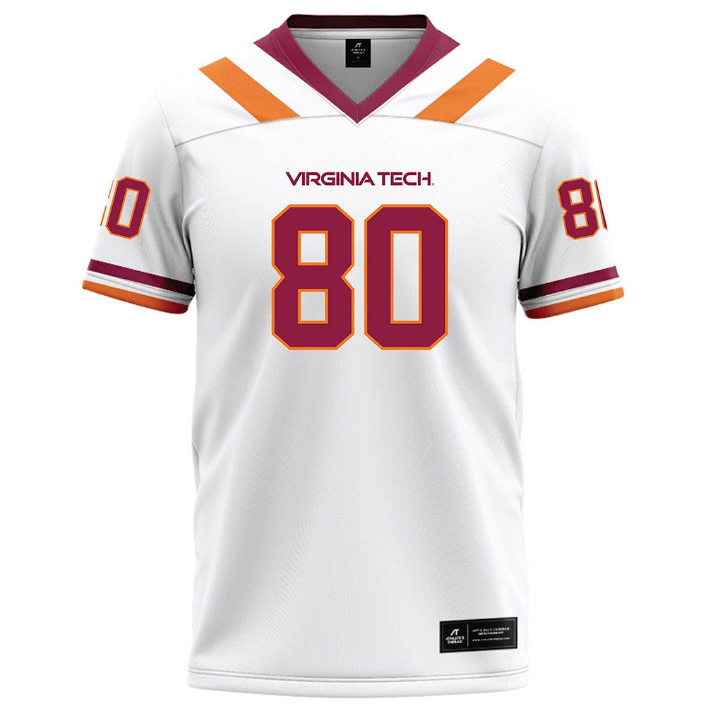 Virginia Tech - NCAA Football : LJ Booker - White Football Jersey-0