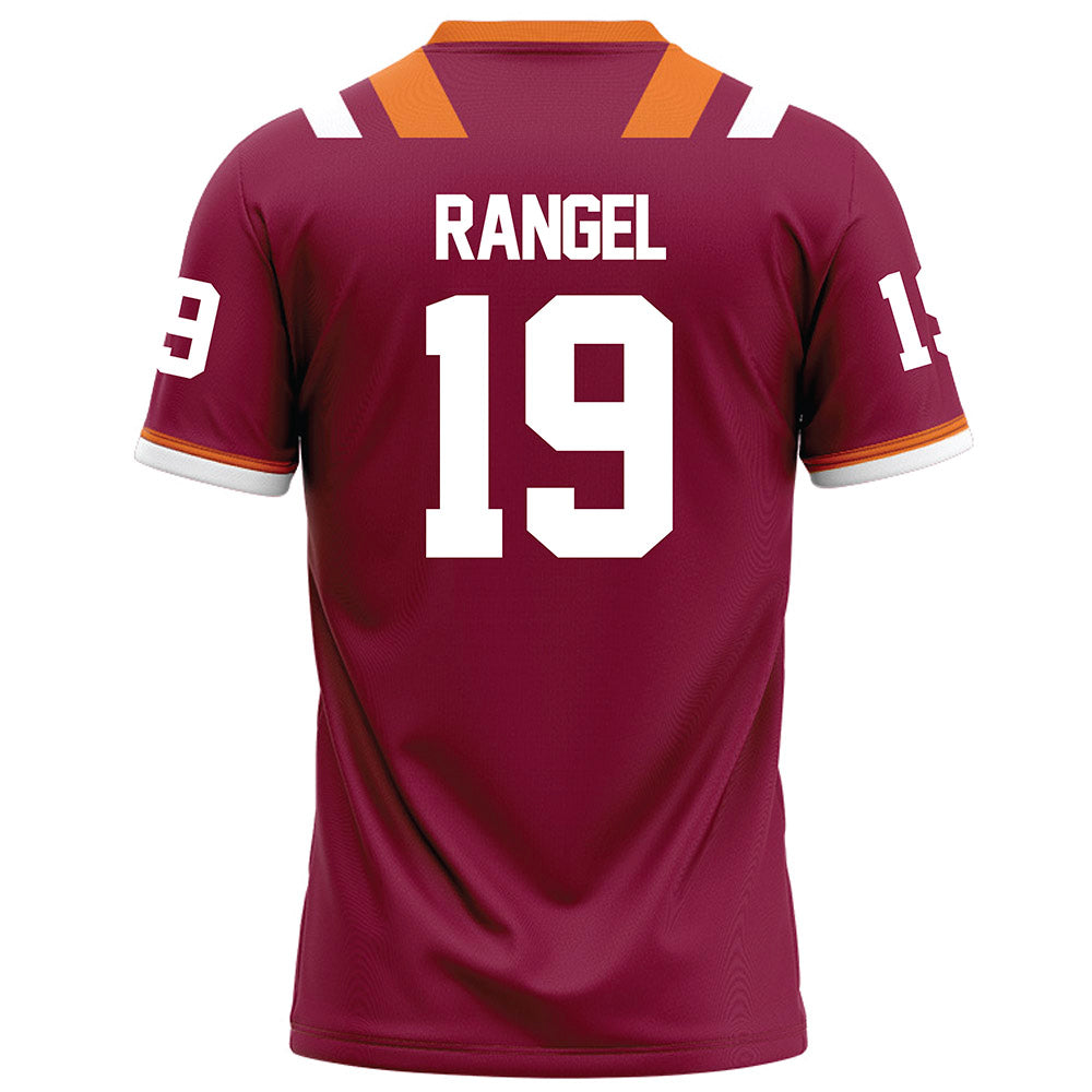Virginia Tech - NCAA Football : Garret Rangel - Maroon Football Jersey-1