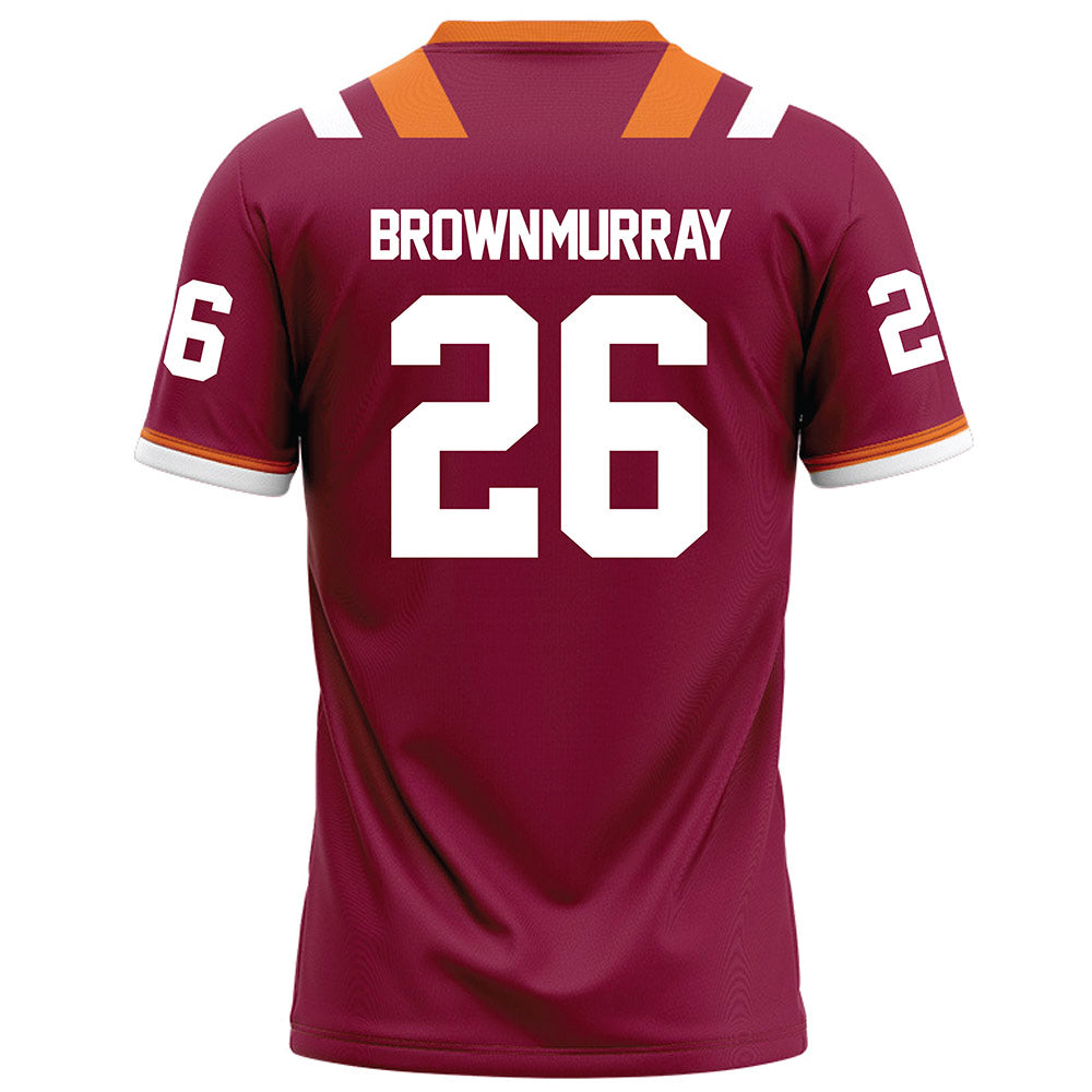 Virginia Tech - NCAA Football : Isaiah Brown-Murray - Maroon Football Jersey-1