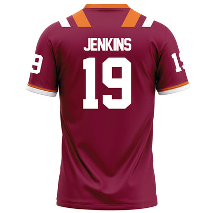 Virginia Tech - NCAA Football : Noah Jenkins - Maroon Football Jersey-1