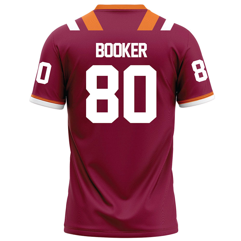 Virginia Tech - NCAA Football : LJ Booker - Maroon Football Jersey-1