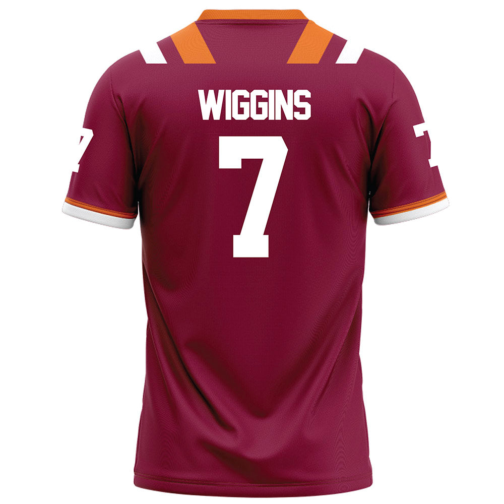 Virginia Tech - NCAA Football : Chanz Wiggins - Maroon Football Jersey