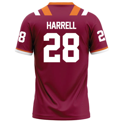 Virginia Tech - NCAA Football : Knahlij Harrell - Maroon Football Jersey-1