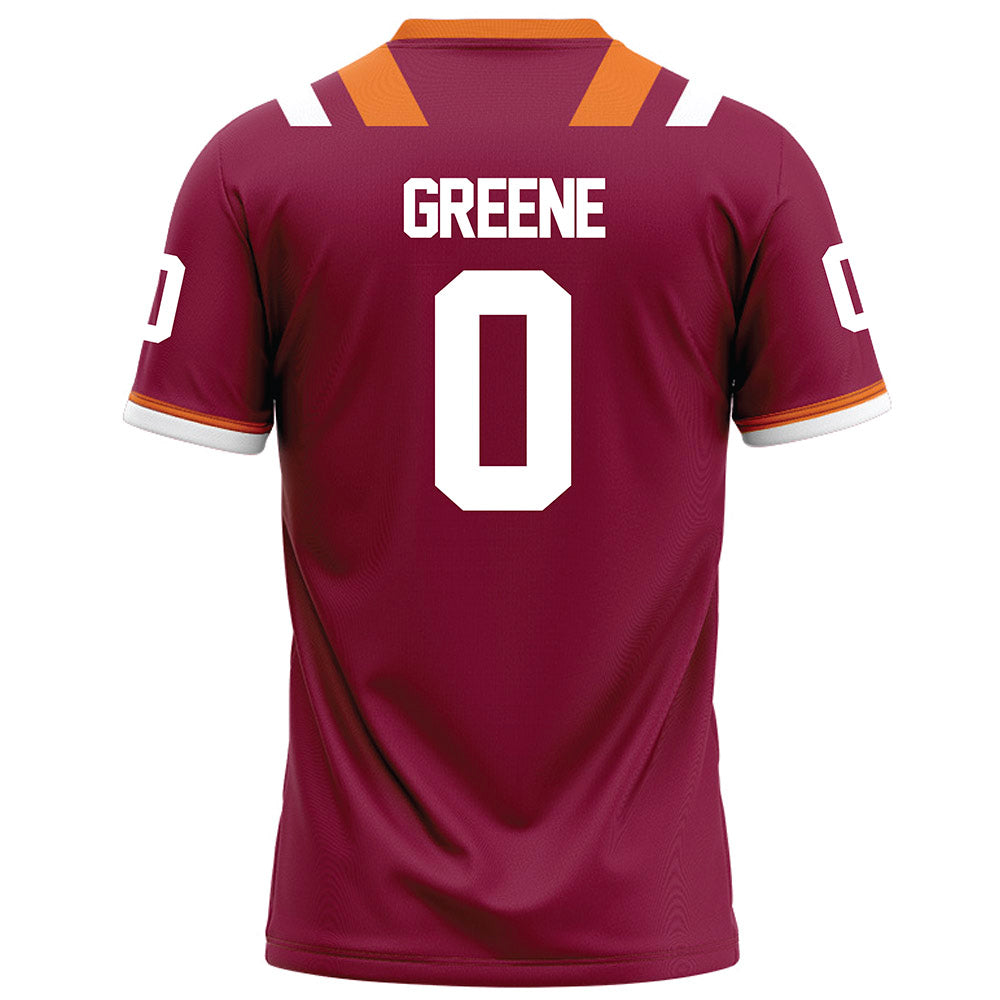 Virginia Tech - NCAA Football : Ayden Greene - Maroon Football Jersey-1