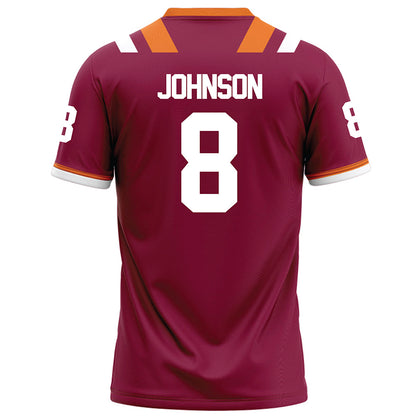 Virginia Tech - NCAA Football : Braylon Johnson - Maroon Football Jersey