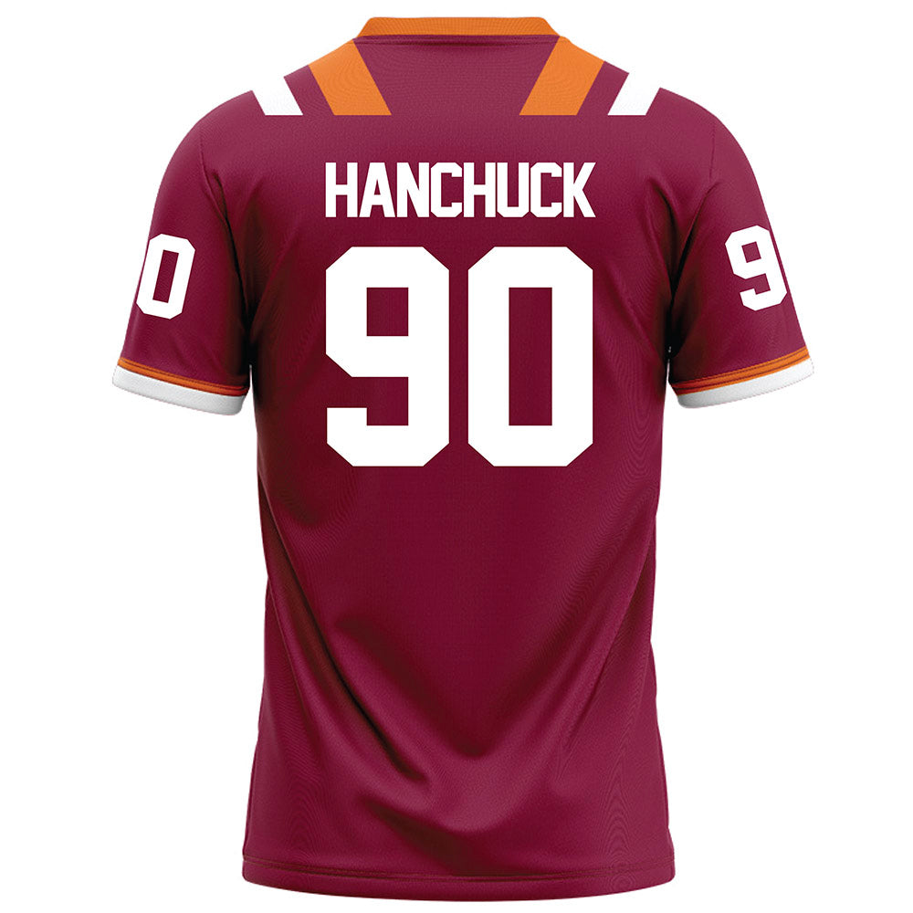 Virginia Tech - NCAA Football : Andrew Hanchuck - Maroon Football Jersey-1