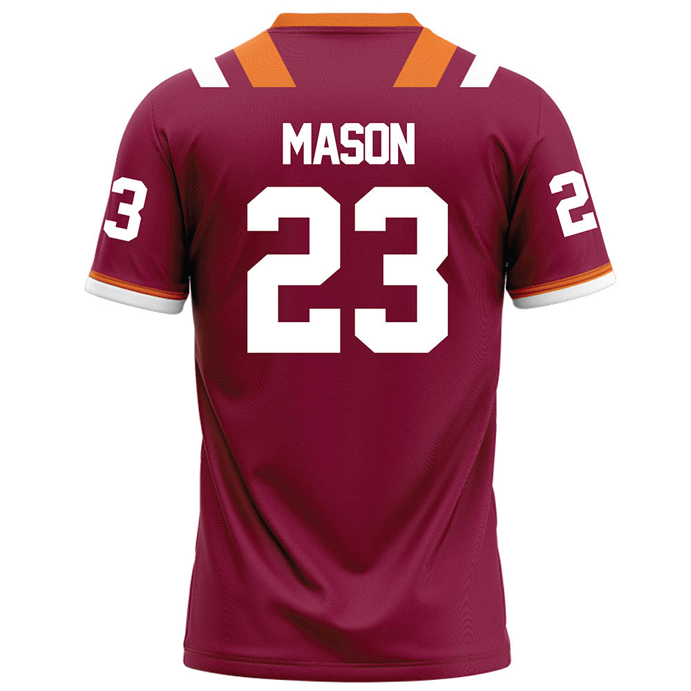 Virginia Tech - NCAA Football : Tyler Mason - Maroon Football Jersey-1