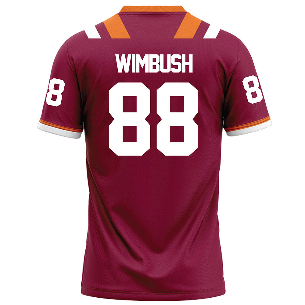 Virginia Tech - NCAA Football : Zeke Wimbush - Maroon Football Jersey