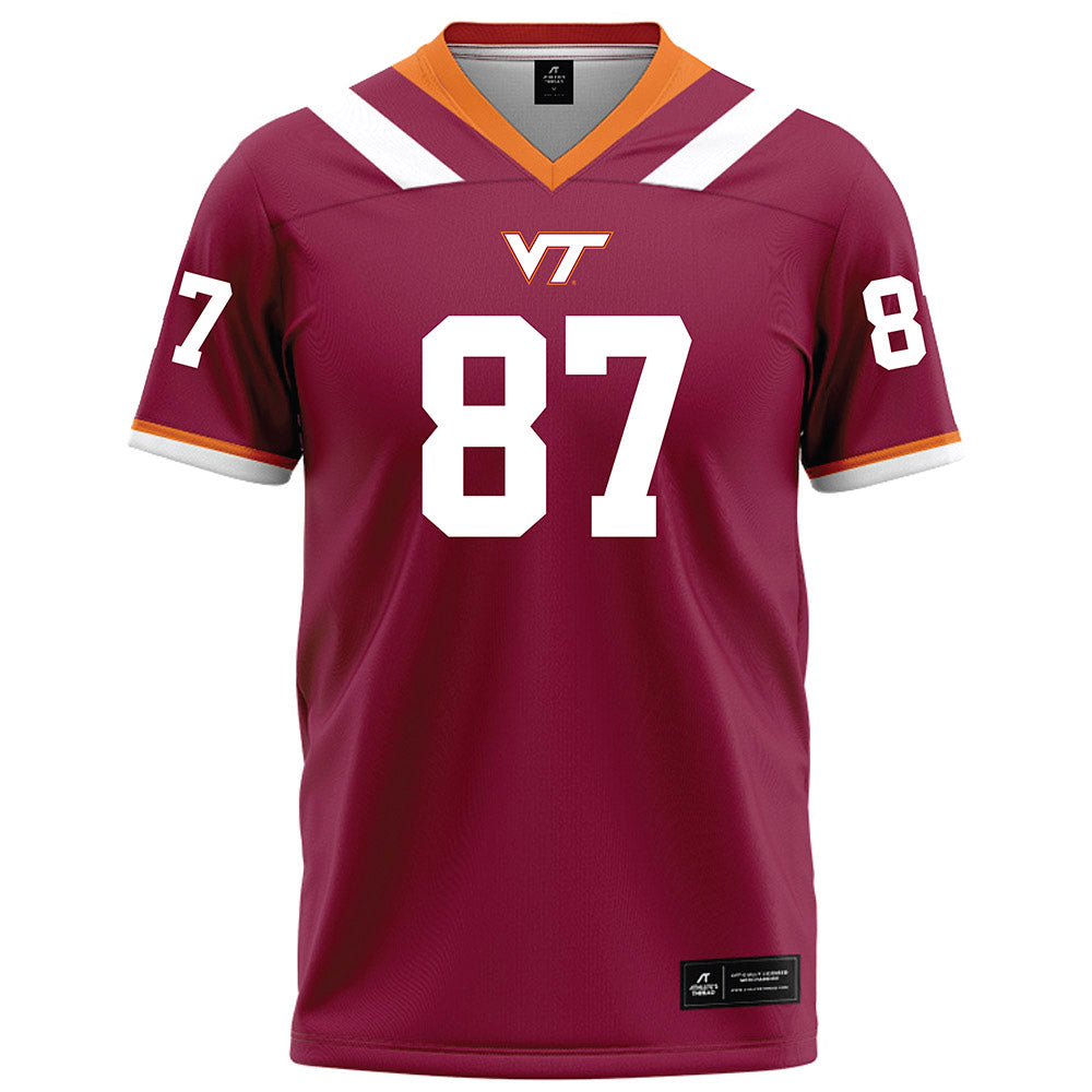Virginia Tech - NCAA Football : Harrison Saint Germain - Maroon Football Jersey-0