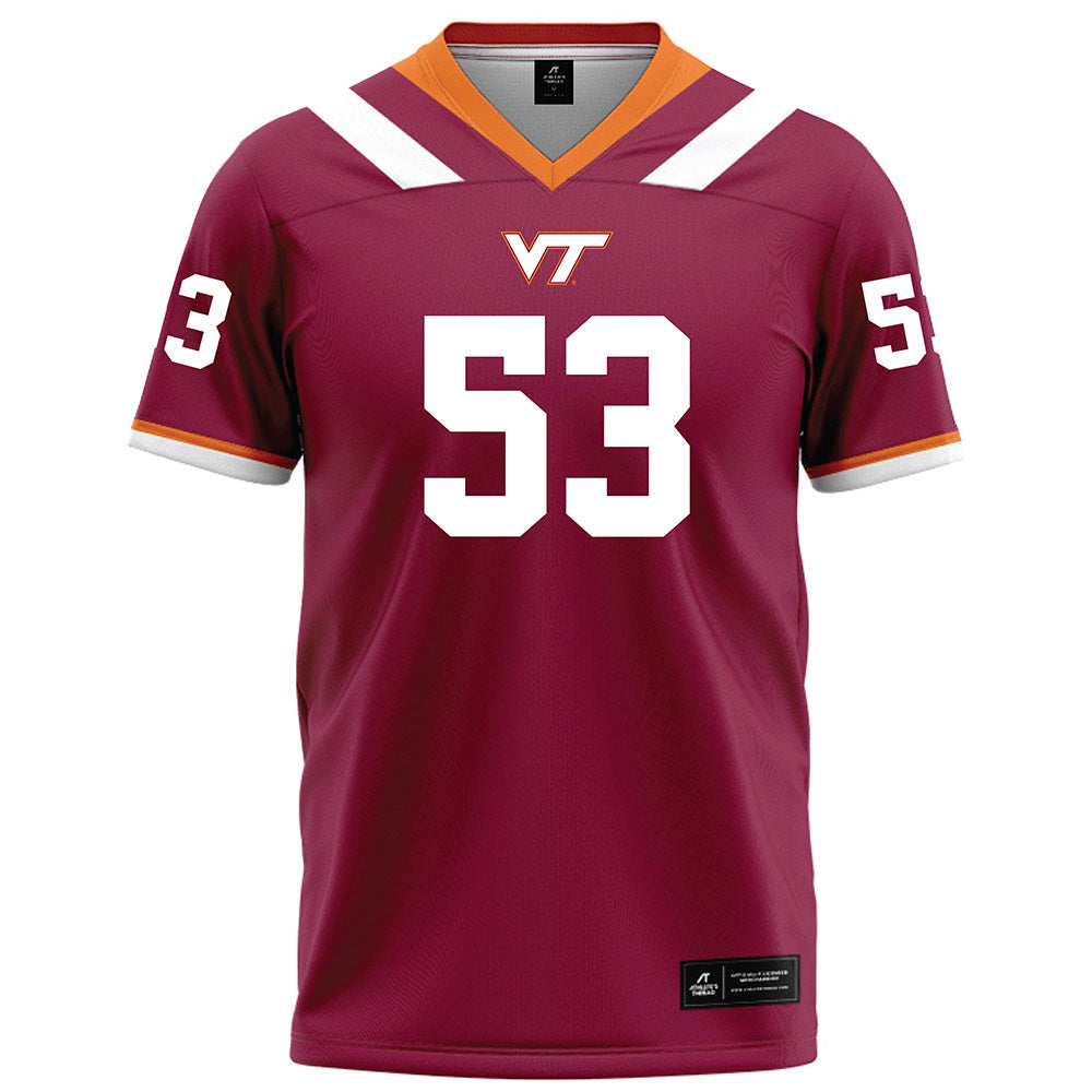 Virginia Tech - NCAA Football : Will Johnson - Maroon Football Jersey-0