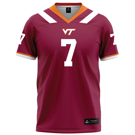 Virginia Tech - NCAA Football : Chanz Wiggins - Maroon Football Jersey