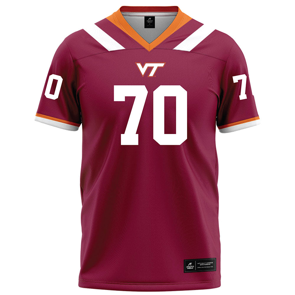 Virginia Tech - NCAA Football : Carter Stallard - Maroon Football Jersey-0