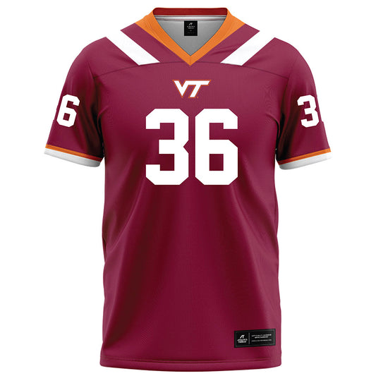 Virginia Tech - NCAA Football : Brody Jones - Maroon Football Jersey-0