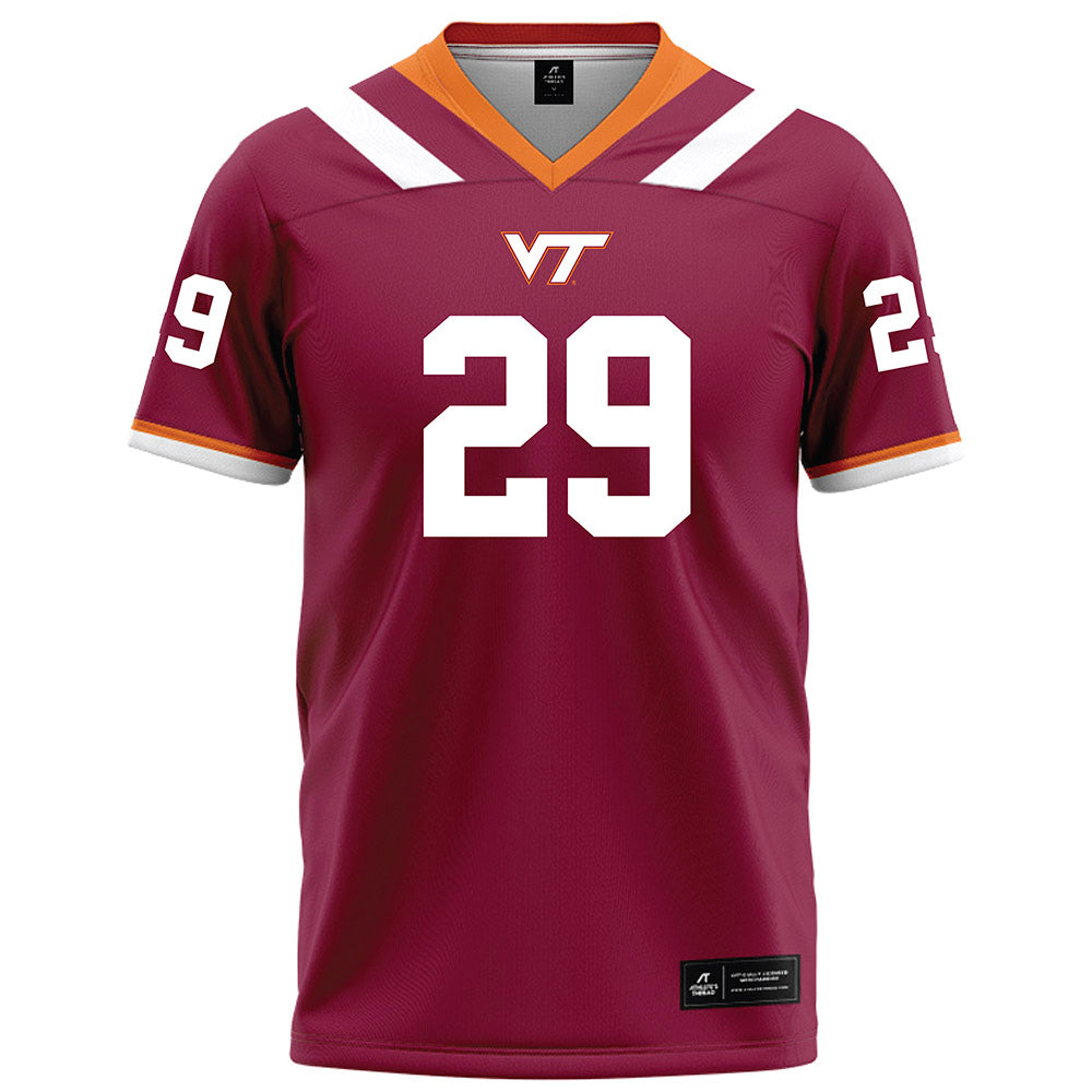 Virginia Tech - NCAA Football : Jahmari DeLoatch - Maroon Football Jersey-0