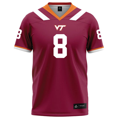 Virginia Tech - NCAA Football : Braylon Johnson - Maroon Football Jersey