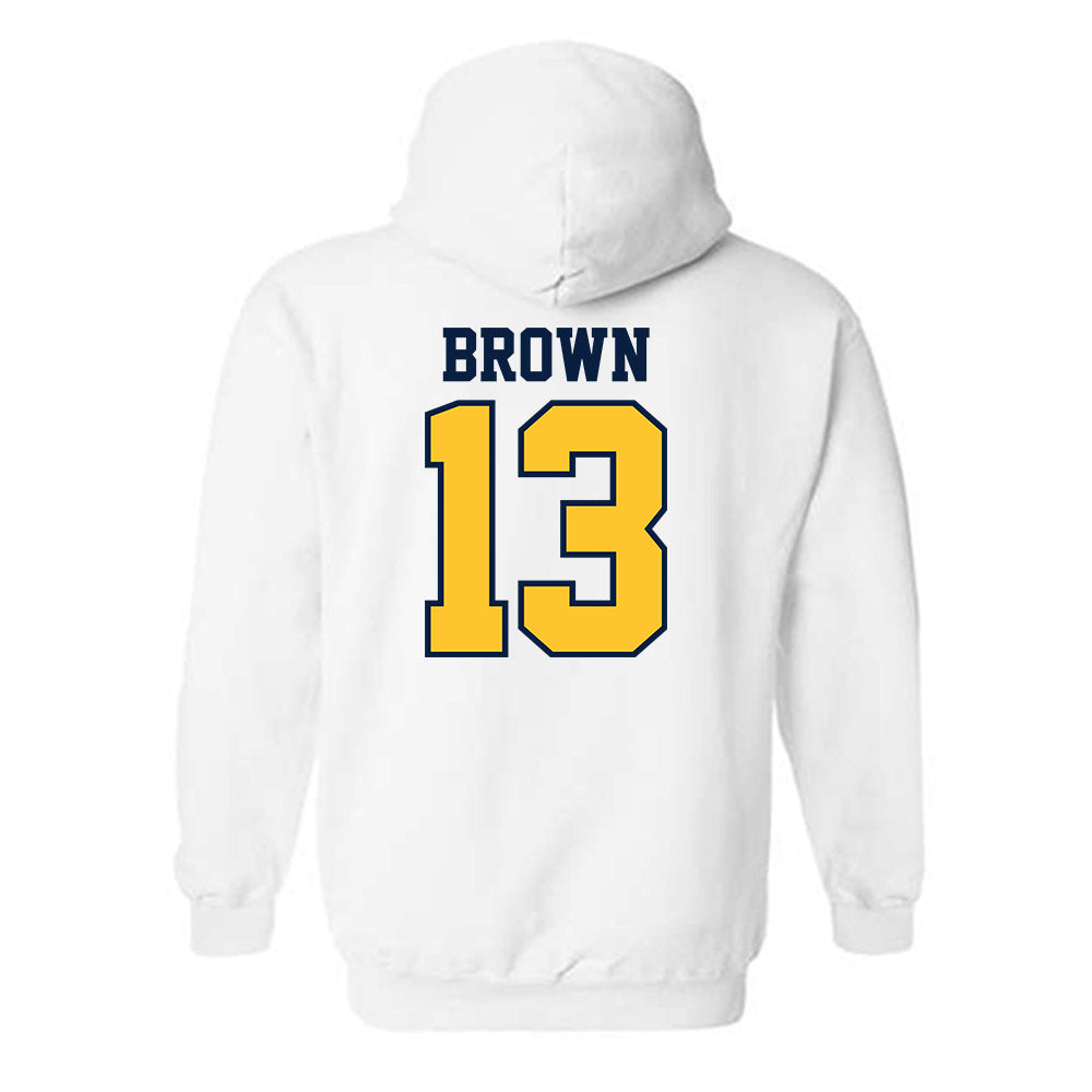 UC Berkeley - NCAA Football : Devin Brown - Sports Shersey Hooded Sweatshirt-1