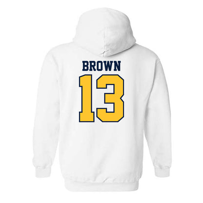 UC Berkeley - NCAA Football : Devin Brown - Sports Shersey Hooded Sweatshirt-1