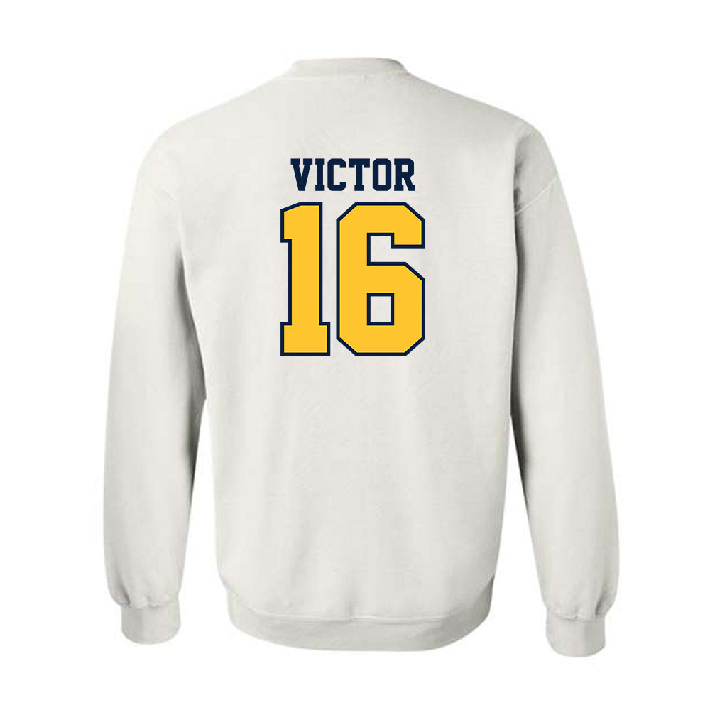 UC Berkeley - NCAA Football : Chris Victor - Sports Shersey Crewneck Sweatshirt-1