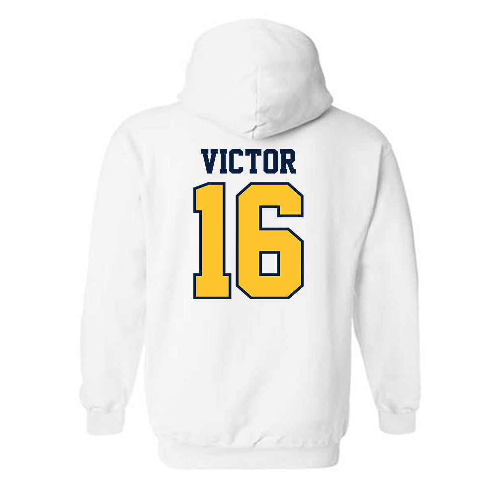 UC Berkeley - NCAA Football : Chris Victor - Sports Shersey Hooded Sweatshirt-1