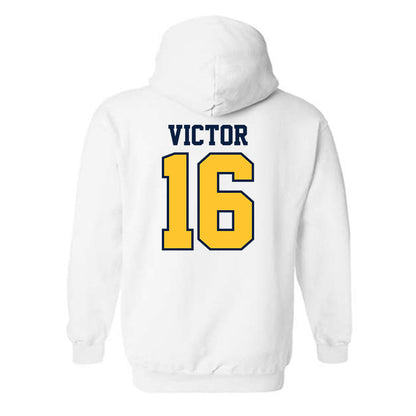 UC Berkeley - NCAA Football : Chris Victor - Sports Shersey Hooded Sweatshirt-1