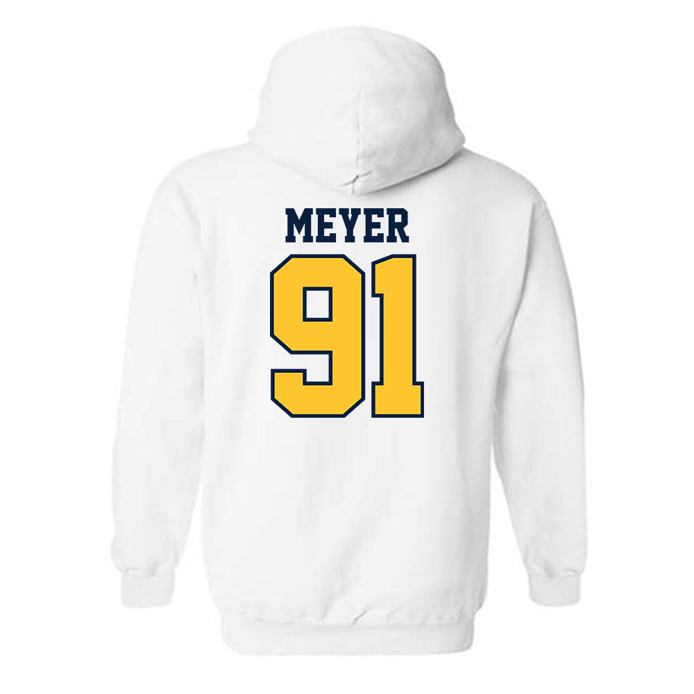 UC Berkeley - NCAA Football : Chase Meyer - Sports Shersey Hooded Sweatshirt-1