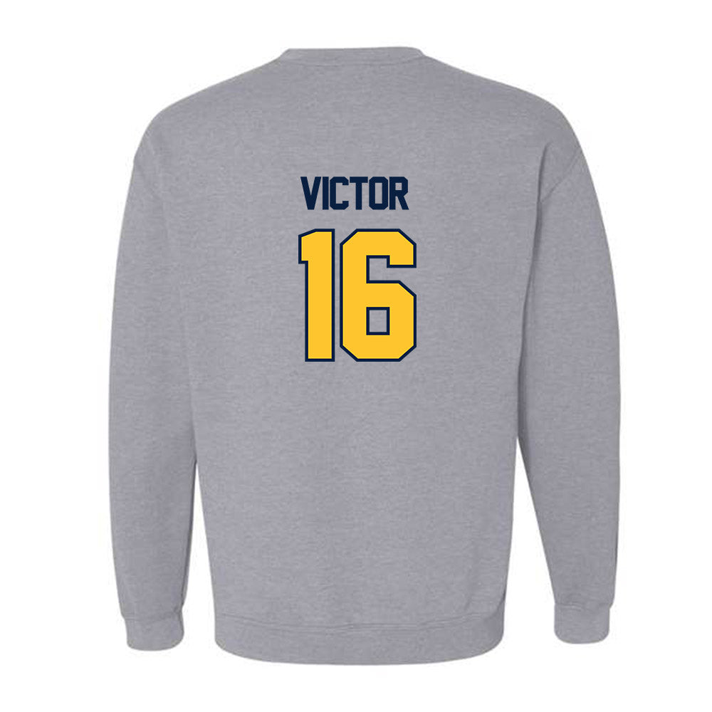 UC Berkeley - NCAA Football : Chris Victor - Sports Shersey Crewneck Sweatshirt-1