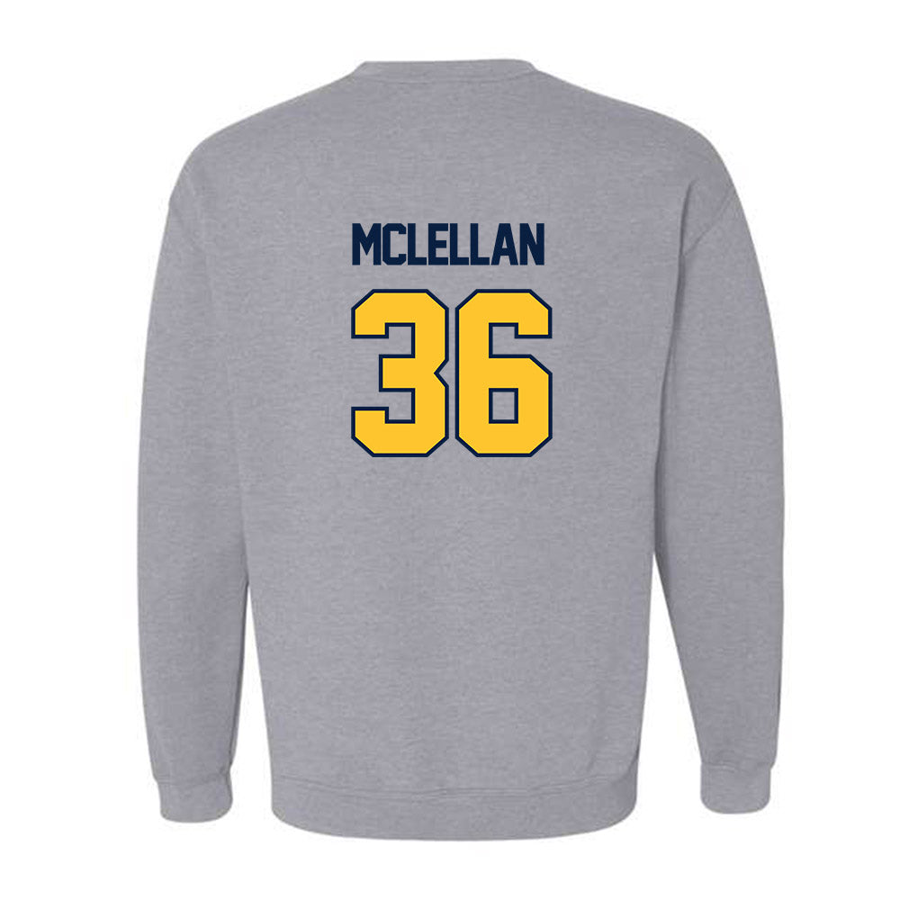 UC Berkeley - NCAA Football : Jude McLellan - Sports Shersey Crewneck Sweatshirt-1