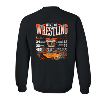 Oklahoma State - NCAA Wrestling : Samuel Alvarez - Home of Wrestling Fashion Shersey Crewneck Sweatshirt