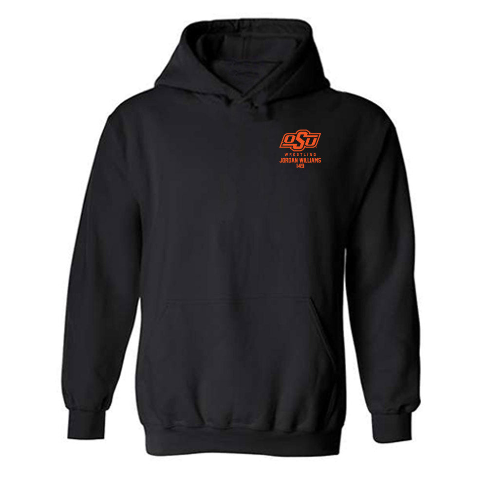 Oklahoma State - NCAA Wrestling : Jordan Williams - Home of Wrestling Fashion Shersey Hooded Sweatshirt