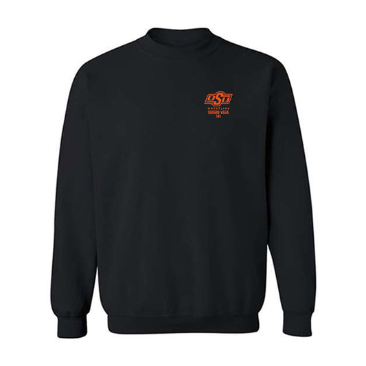 Oklahoma State - NCAA Wrestling : Sergio Vega - Fashion Shersey Crewneck Sweatshirt-0