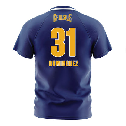 Canisius - NCAA Men's Soccer : Dominic Dominguez - Navy Soccer Jersey-1
