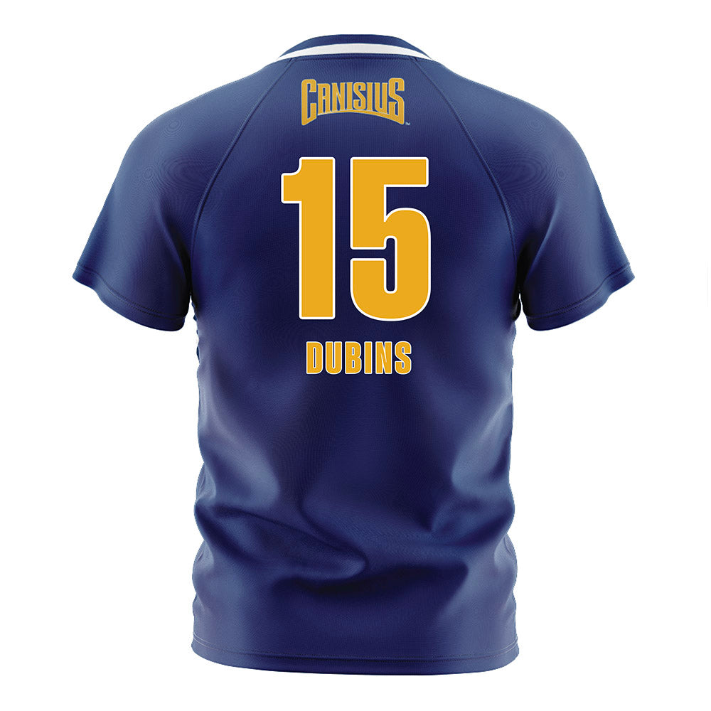 Canisius - NCAA Men's Soccer : Kiryl Dubins - Navy Soccer Jersey-1