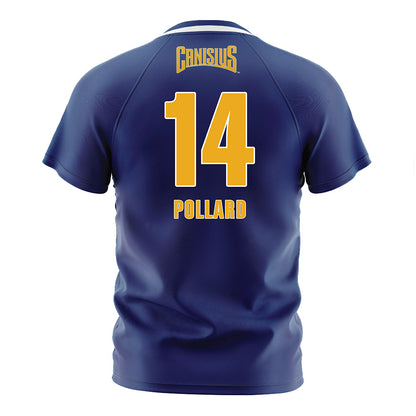 Canisius - NCAA Men's Soccer : Kyle Pollard - Navy Soccer Jersey-1