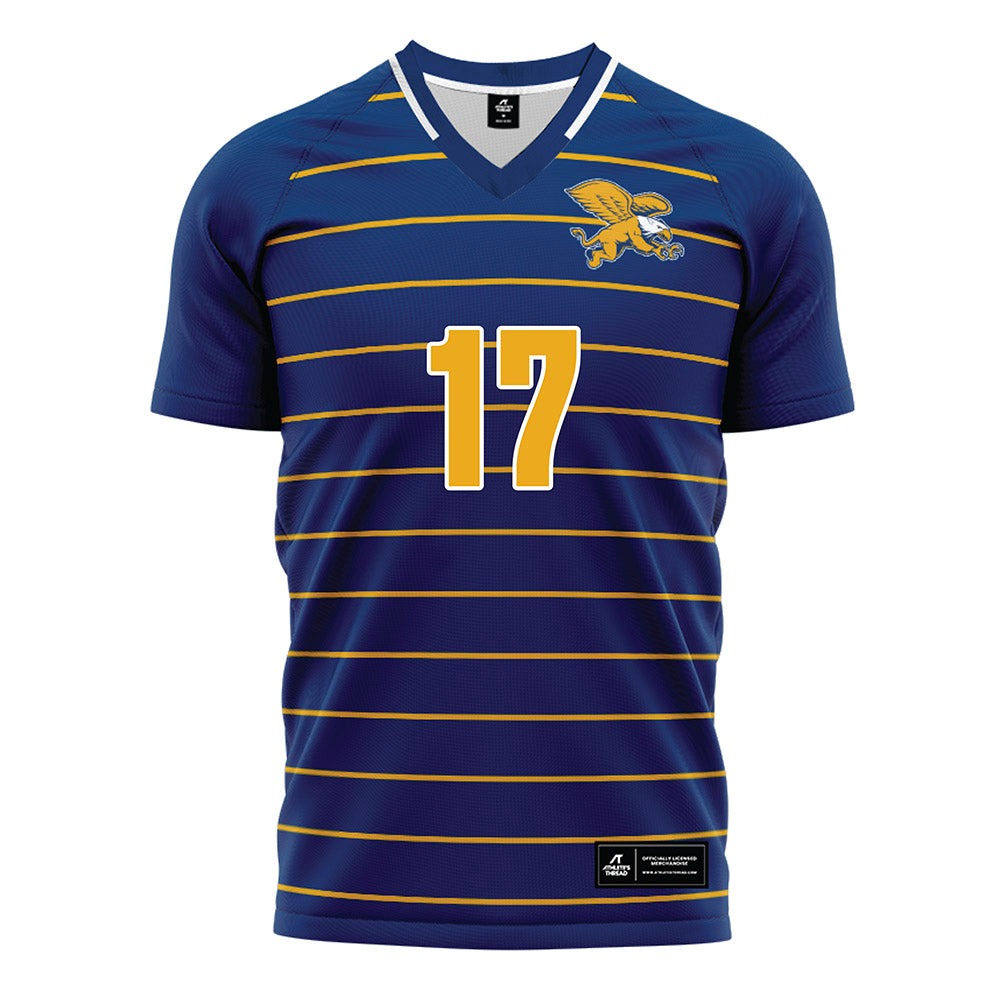 Canisius - NCAA Men's Soccer : Gabriel Leslie - Navy Soccer Jersey-0