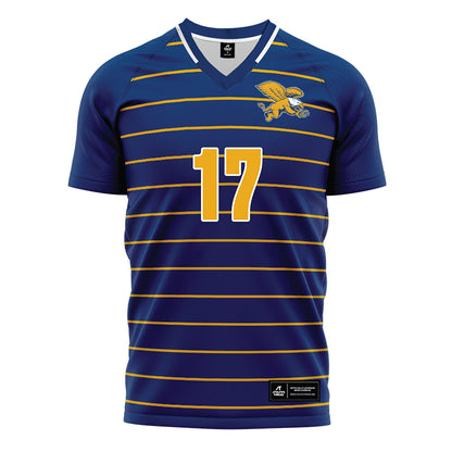 Canisius - NCAA Men's Soccer : Gabriel Leslie - Navy Soccer Jersey-0