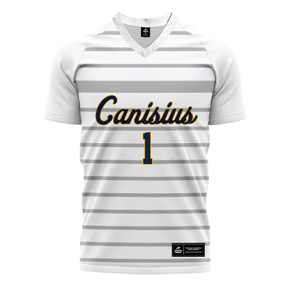 Canisius - NCAA Men's Soccer : Preston Harold - White Soccer Jersey-0