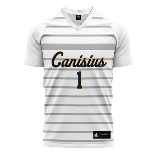 Canisius - NCAA Men's Soccer : Preston Harold - White Soccer Jersey-0