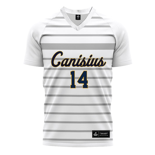Canisius - NCAA Men's Soccer : Kyle Pollard - White Soccer Jersey-0
