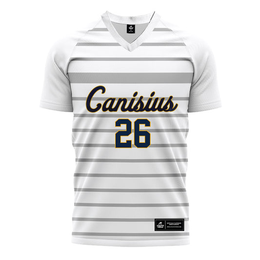 Canisius - NCAA Men's Soccer : Anthony Tata - White Soccer Jersey-0