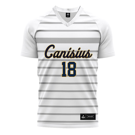 Canisius - NCAA Men's Soccer : Kerby Henao - White Soccer Jersey-0