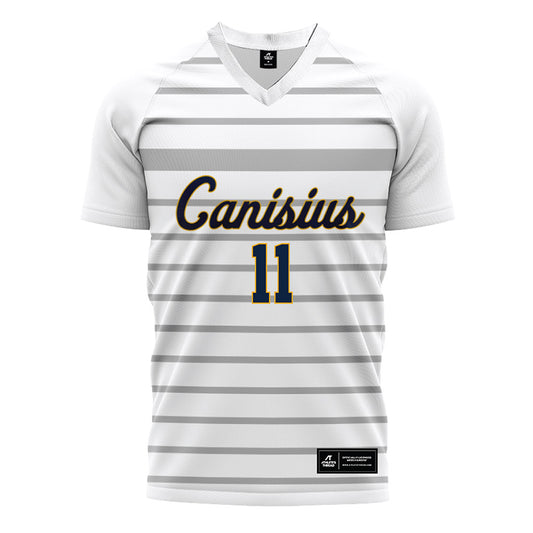 Canisius - NCAA Men's Soccer : Glodie Mata - White Soccer Jersey-0